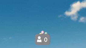 user growth badge floating upward in clear blue sky, showing colorful avatar icons rising. Accessibility, community, digital, abstract, vibrant, connectivity, innovation - Powered by Shutterstock - Get 15% off with code: PIKWIZARD15