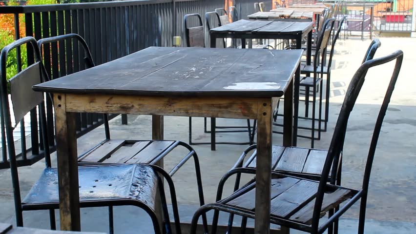 Retro Wooden Table and Chairs – Vintage Furniture Video for Interior Showcase