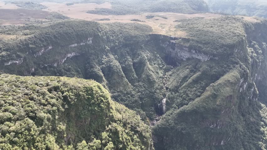Aparados da Serra, Santa Catarina Canyons. Aerial view.