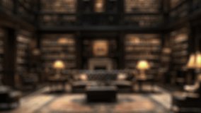 A robotic hand extends towards a human hand, symbolizing collaboration between man and machine, surrounded by futuristic holographic displays in a library setting. Auvana - Powered by Shutterstock - Get 15% off with code: PIKWIZARD15