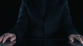 A dynamic scene featuring a hand reaching toward a holographic globe displaying various languages, representing global communication and digital interaction with technology. Qubit - Powered by Shutterstock - Get 15% off with code: PIKWIZARD15