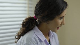 Facial aesthetics surgery treatment : Plastic (Cosmetic) Surgery Center :  Brazilian hispanic female Doctor preparing Asian female patient for cosmetic surgery in clinic - Powered by Shutterstock - Get 15% off with code: PIKWIZARD15