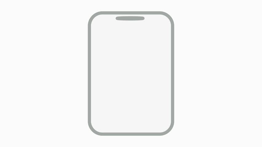 Online payment flat circle Icon money dollar coin in smart phone stock illustration video.