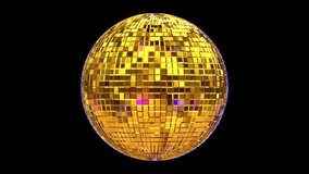 3D Colorful disco mirror ball light reflects and glowing with looping, 3D motion graphic for creative project - Powered by Shutterstock - Get 15% off with code: PIKWIZARD15