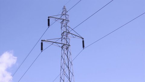 Power Transmission 
High voltage supply line, medium and wide shot.