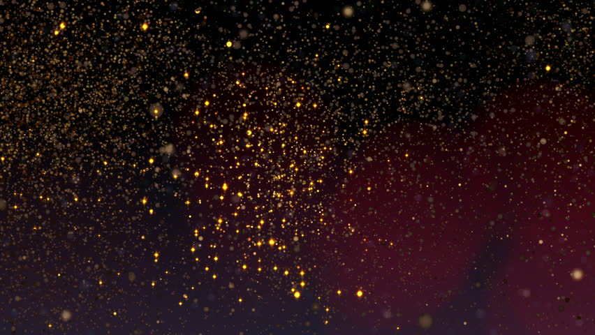 Animation text of Thank you gold glittering glitch text with gold particles effect cinematic title on black abstract background. 