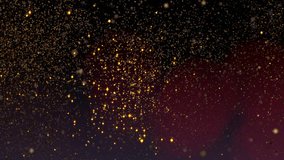 Animation text of Thank you gold glittering glitch text with gold particles effect cinematic title on black abstract background.  - Powered by Shutterstock - Get 15% off with code: PIKWIZARD15