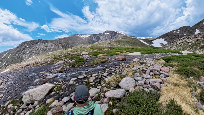 Approaching the Saddle Summit In Rocky Mountain National Park
