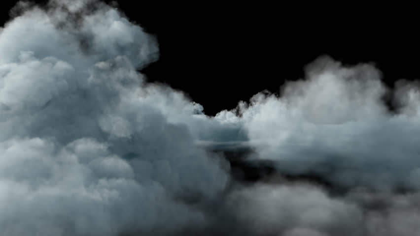 Soft clouds flying in open air. 3D render. Gentle cloud movement across transparent background.