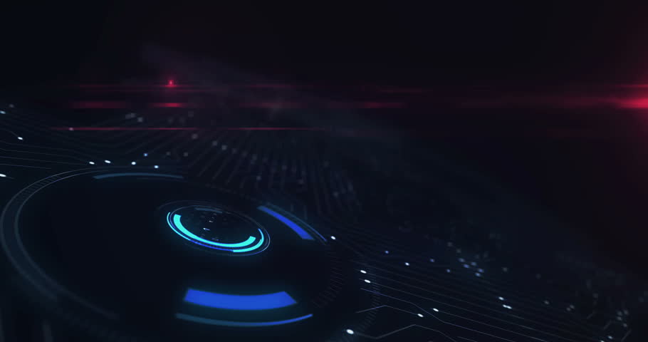 Microphone media on air broadcast and audio record symbol digital abstract 3d concept. Finger touch screen. Cyber technology and network background. Man pushes computer display.