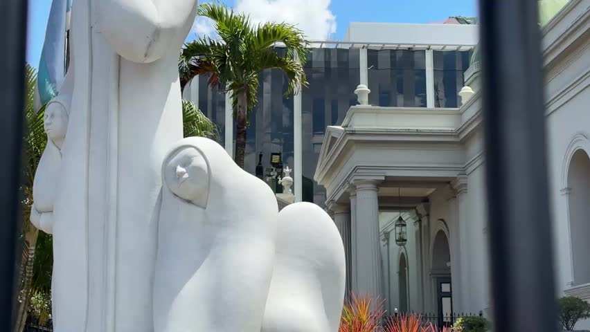 San José, Costa Rica - 04.12.2025: Urban scenes of the capital city featuring historic architecture, public transport, local streets, and daily life