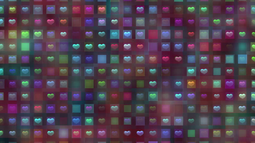 Colorful Heart Shapes Mosaic Background for Celebrations and Decorations. Vibrant multi-colored hearts arranged on a patterned mosaic background, evoking warmth, joy, and love. 