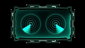 animated searching radar HUD . sonar radar HUD holographic interface technology system. Futuristic virtual user interface HUD. - Powered by Shutterstock - Get 15% off with code: PIKWIZARD15