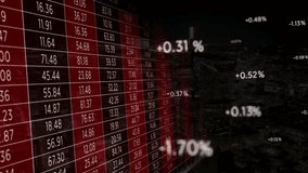 Growth up stock markets simple chart with buildings cityscape background. Analyst at work business. Stock market trends background - Powered by Shutterstock - Get 15% off with code: PIKWIZARD15