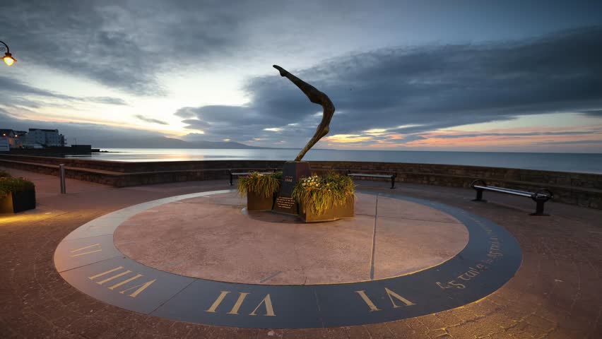 Timelapse of Stunning Sunrise over Blackrock Town, Dundalk, Louth Ireland