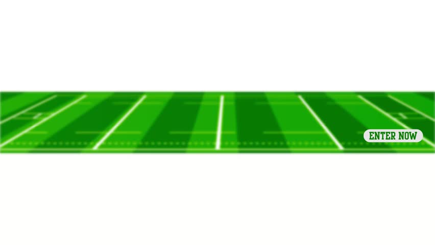 Enter Now Rugby green field Social Media Poster, Web Banner, Vector Animation Illustration