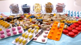 medicines tablets and capsules. Selective focus. - Powered by Shutterstock - Get 15% off with code: PIKWIZARD15