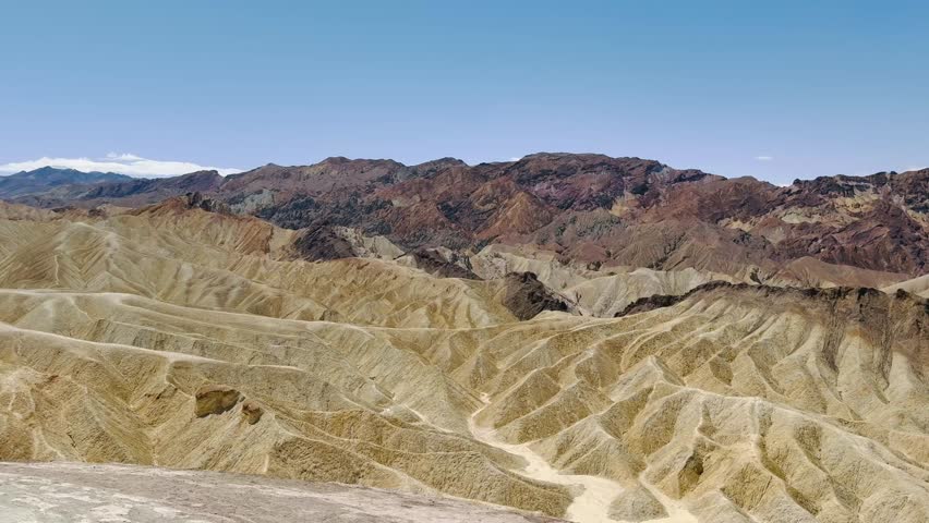 View of Zabriskie Point at Death Valley National Park, California, USA