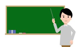 Lip sync animation of a male character speaking with a blackboard - Powered by Shutterstock - Get 15% off with code: PIKWIZARD15