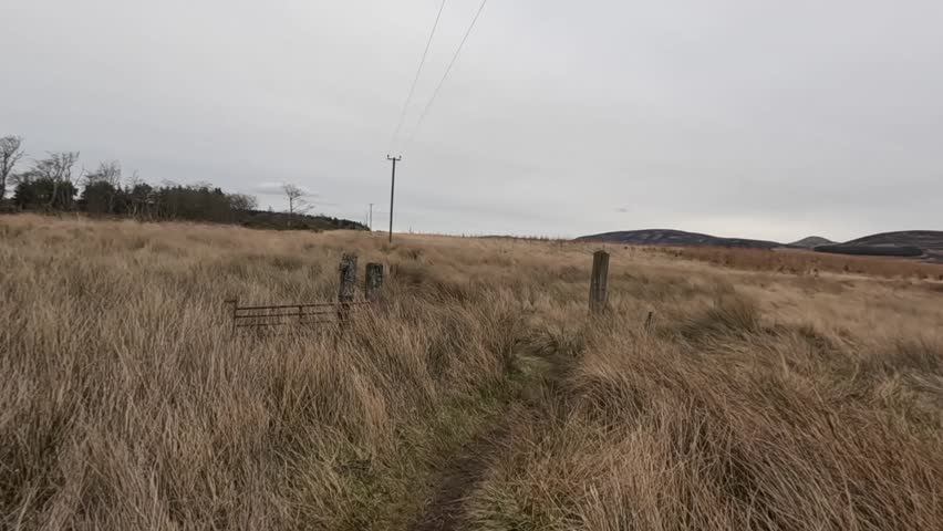 Scottish Hillwalking in the Pentland Hills near Edinburgh in Scotland. Outdoor walking pursuit mountain hill climb outdoor hillside outdoors
