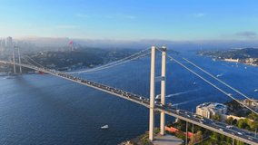 15 July Martyrs Bridge over Bosphorus - Istanbul. - Powered by Shutterstock - Get 15% off with code: PIKWIZARD15