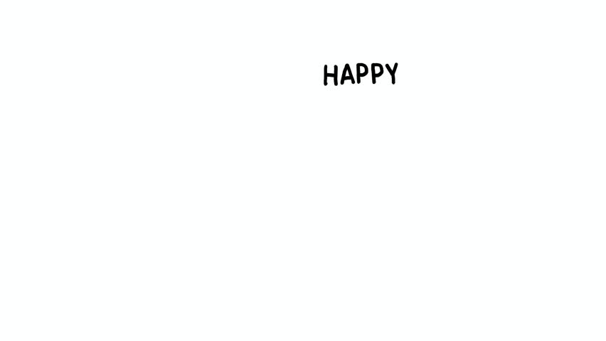 Text showcasing the phrase 'New Year' created in a rough hand-drawn style, offering an artistic representation of typography suitable for seasonal greeting and celebration-themed designs.