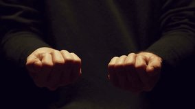 Two hands holding a red and a blue pill. - Powered by Shutterstock - Get 15% off with code: PIKWIZARD15