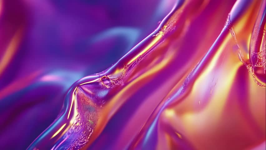 Abstract waves of digital distortions with shimmering RGB stripes create a vibrating tech background. It’s ideal for futuristic cyberpunk projects, adding a vibe of digital chaos.