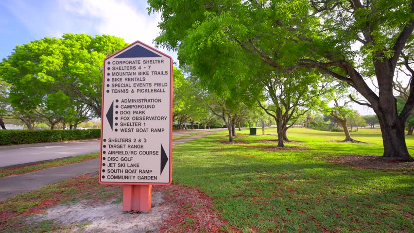 Park directory Markham Park Sunrise Florida 4k