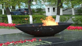 memorial - Eternal Flame - in memory of those killed in World War II in a provincial Russian town - Powered by Shutterstock - Get 15% off with code: PIKWIZARD15