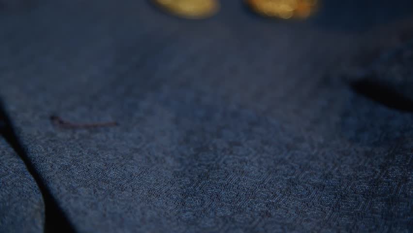 Soviet World War II Medals on Blue Fabric Background