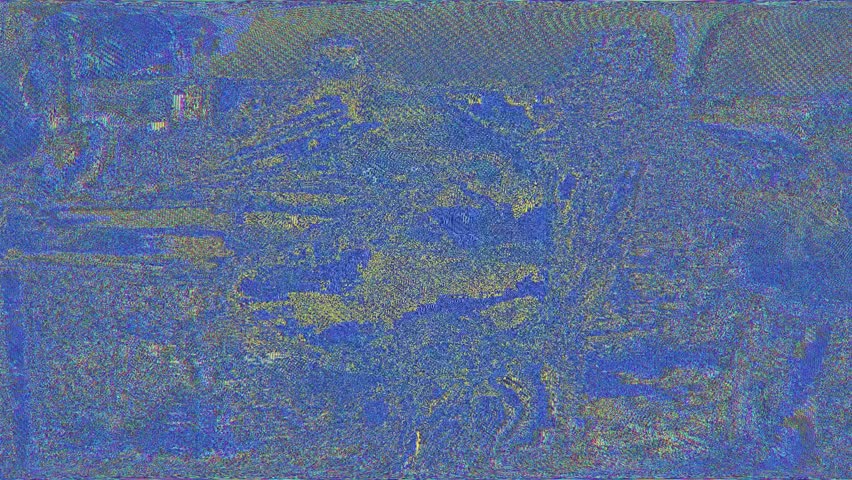 Abstract blue and purple texture morphing and glitching, creating a visually stimulating background