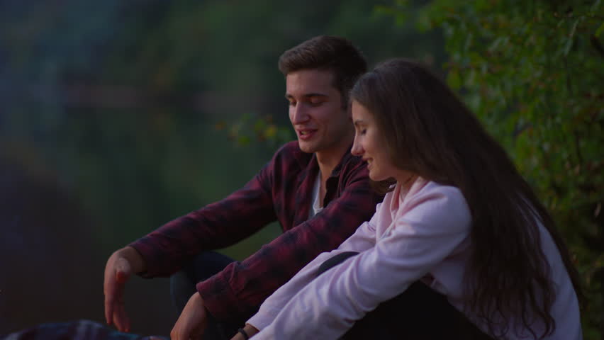 A relaxing moment by the lakeside during a nature adventure.