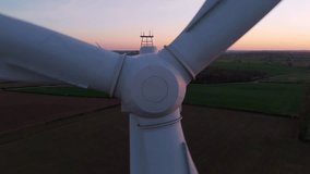 Aerial video above wind turbines, in Roade United Kingdom - Powered by Shutterstock - Get 15% off with code: PIKWIZARD15