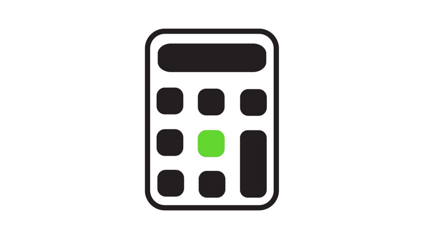calculator icon animation illustration flat