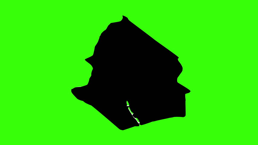 green screen 3d map of Godollo in hungary