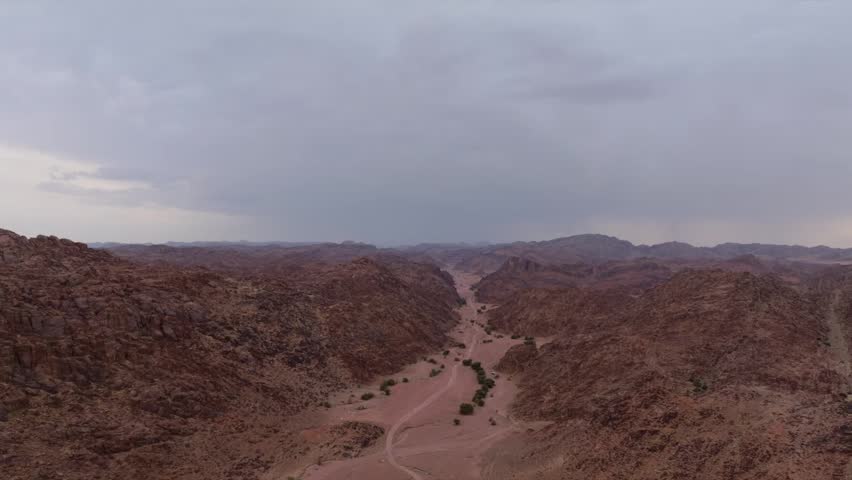 Drone shot of the Hail Mountains