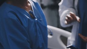 Compassionate caregiver assists elderly woman with home workout using dumbbells, promoting health, happiness, and wellness in retirement. Supportive senior care and exercise - Powered by Shutterstock - Get 15% off with code: PIKWIZARD15