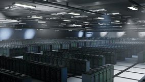 Server hub infrastructure managing data needed for cryptocurrency mining and transaction processing. Data center supercomputers using deep learning computing power for blockchain. 3D Illustration - Powered by Shutterstock - Get 15% off with code: PIKWIZARD15