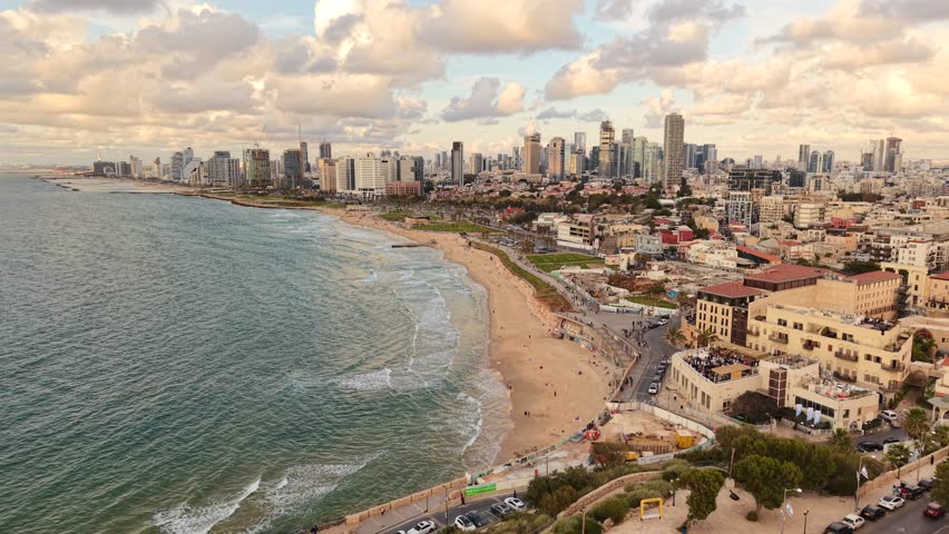Stunning drone footage of Tel Aviv