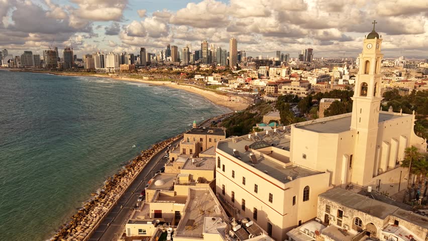 Stunning drone footage of Tel Aviv