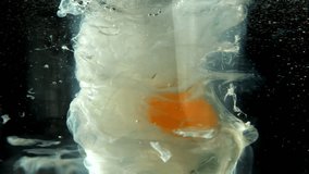 Cooking poached eggs. Filmed on a high-speed camera at 1000 fps. High quality FullHD footage - Powered by Shutterstock - Get 15% off with code: PIKWIZARD15