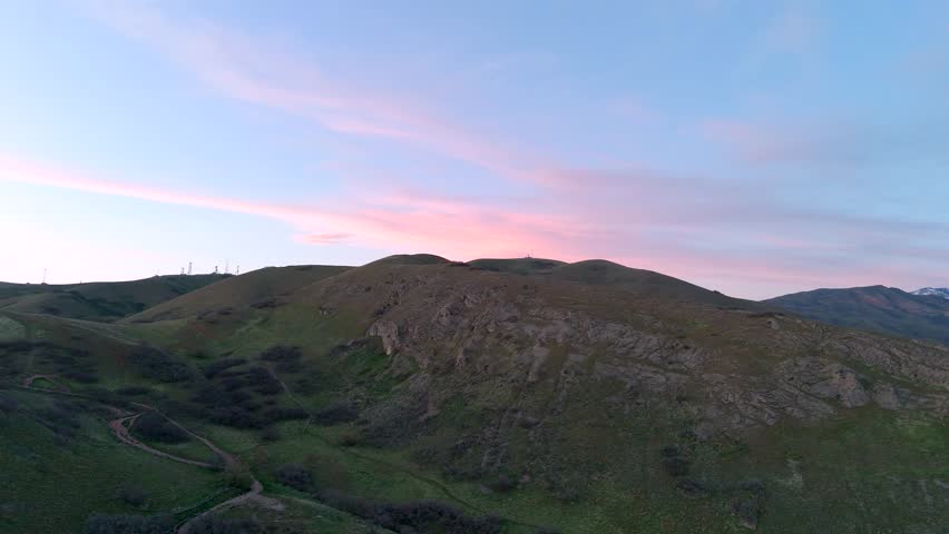 Aerial video over the beautiful landscapes in the state of Utah in Salt Lake City, Utah, USA.