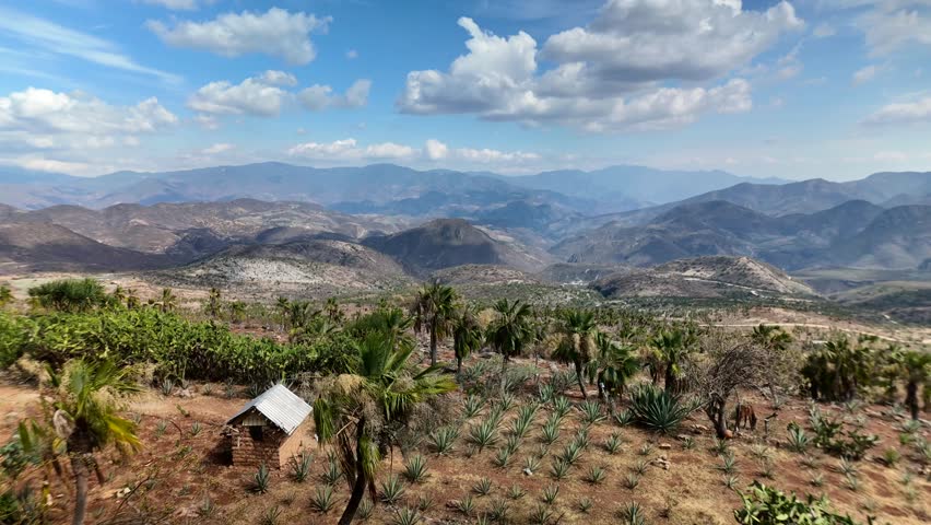 Time Carved in the Heights of Oaxaca, area of Hierve el Agua