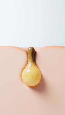 Pore acne and skin health concept, 3d rendering. Motion graphic.
