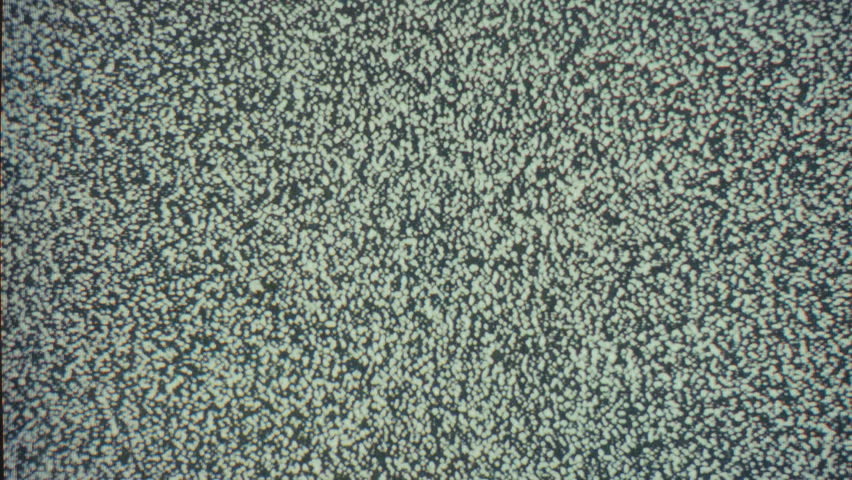 Static Noise on Vintage CRT TV