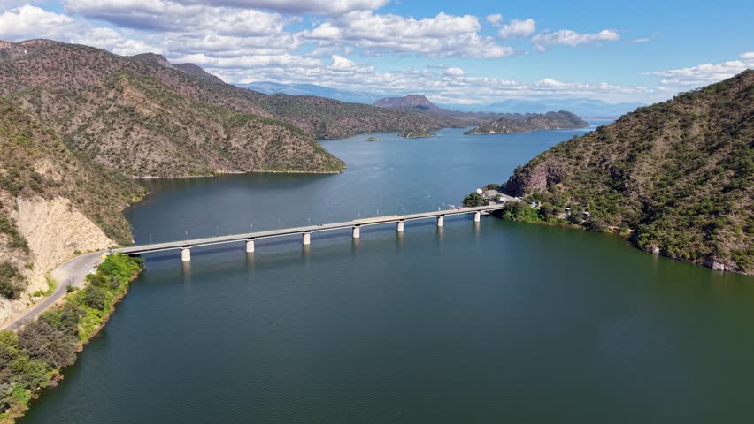 Aerial view of the Cabra Corral Dam, Salta, Argentina.