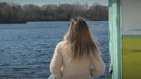 Early Spring Weather. Pleasant Day. Happy Woman Walking On Winter City Beach. First Sunny Days In Winter. Hair Flowing On Wind. Vitamin D And First Sun Rays In 
Spring Time. Flying Hair Enjoying Time. - Powered by Shutterstock - Get 15% off with code: PIKWIZARD15