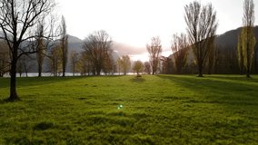 Sunrise sunset nature lake Walen Walensee Switzerland golden hour sky skyline - Powered by Shutterstock - Get 15% off with code: PIKWIZARD15