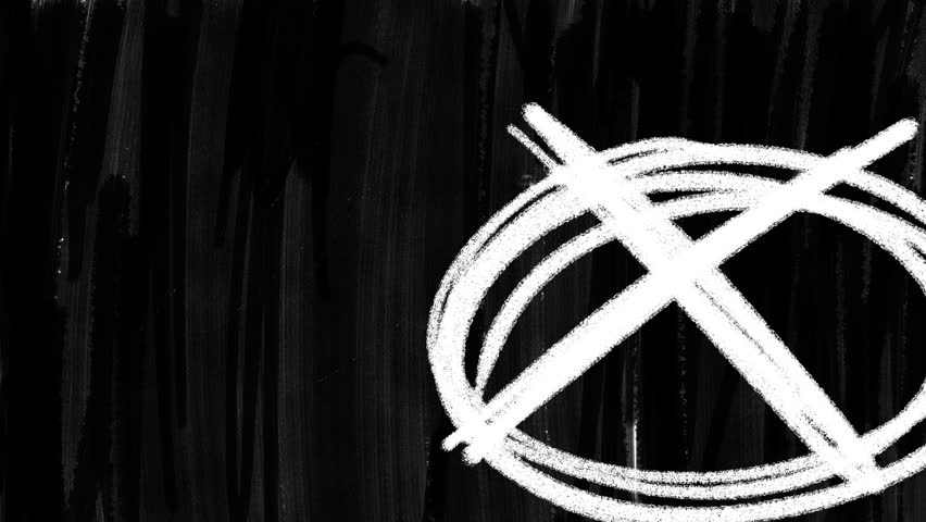 Monochromatic animation of white grunge pencil and brush doodle lines on black brush strokes background. Low frame rate effect. Seamless loop.